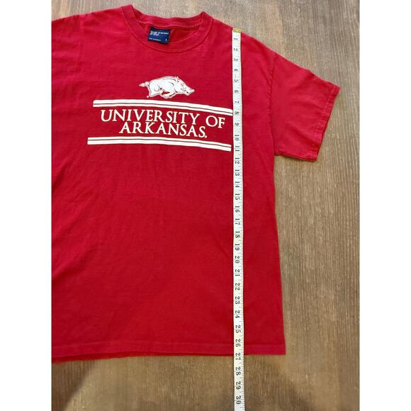 UNIVERSITY OF ARKANSAS MV Sport Vintage Tee T-Shirt Collegiate Gameday size L - Picture 4 of 5